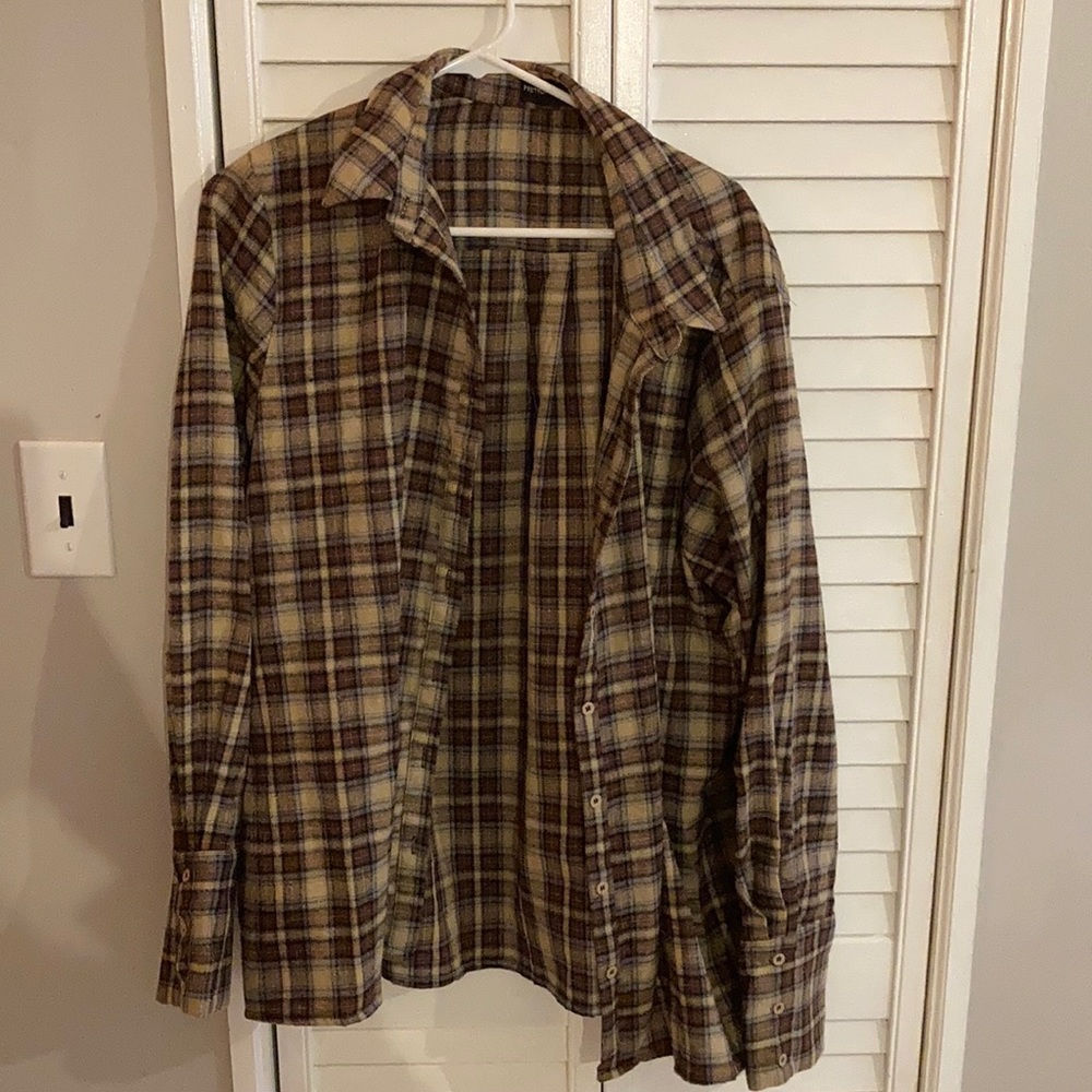Brown flannel